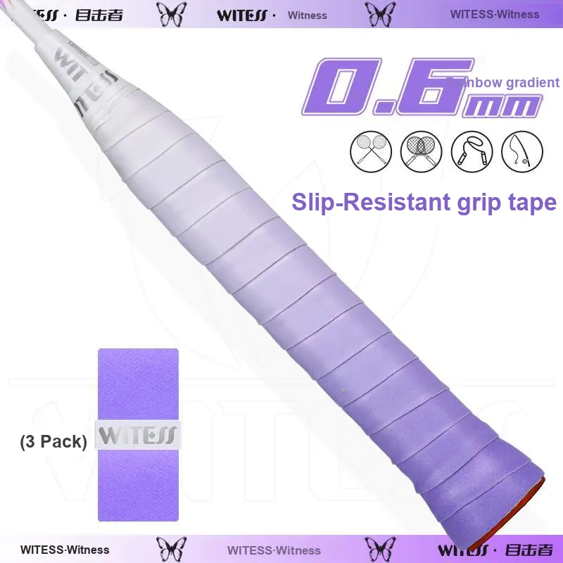 WITESS Badminton Grip Tape Macaron Color Palette 6 Colors To Choose PU Thin 1100*25*0.6mm-80