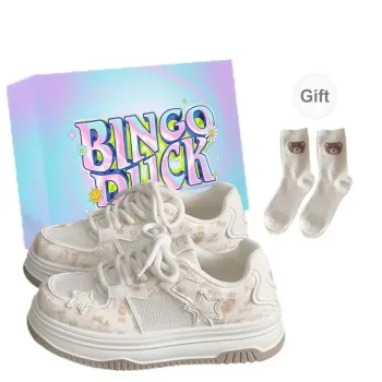 BINGO DUCK Slip Resistant And Breathable Low Top Skateboard Shoes Women's