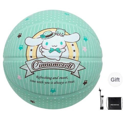 Wild Child Club x SANLIOULIANMING Rubber Basketball Mint Green Size 7 Ball Street Training Competition Unisex