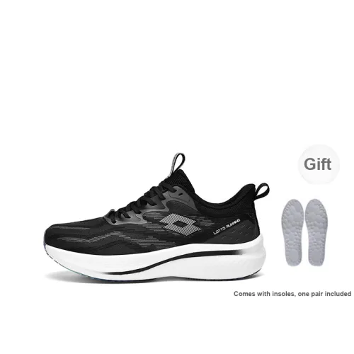 LOTTO Wind And Snow 1 Generation Running Shoes Men Low-Top Black/White