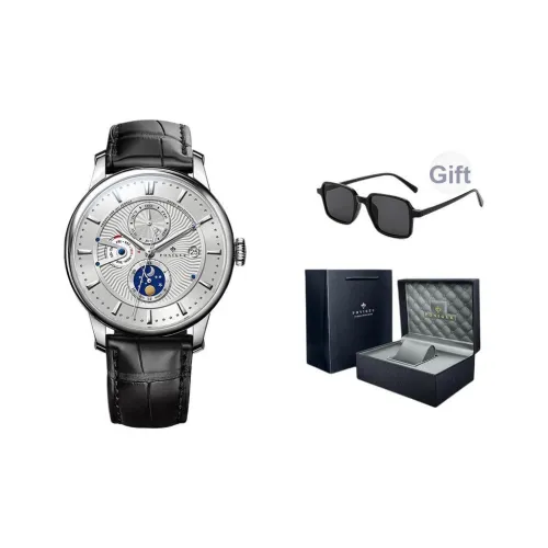 PONIGER Автоматический Механический Механизм Мужские Часы 40мм*40мм*11мм Белый