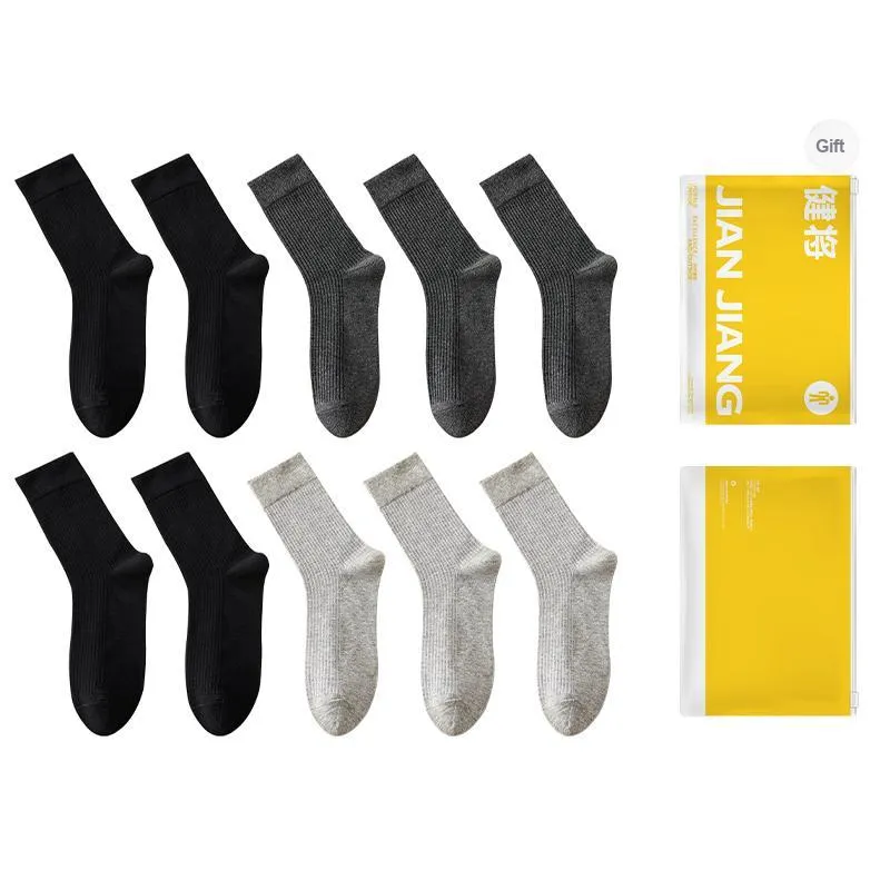 Master Mid Calf Socks Men's Shopping Bag Combo Set-26