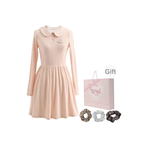 SNBL Длинное платье с длинным рукавом женское