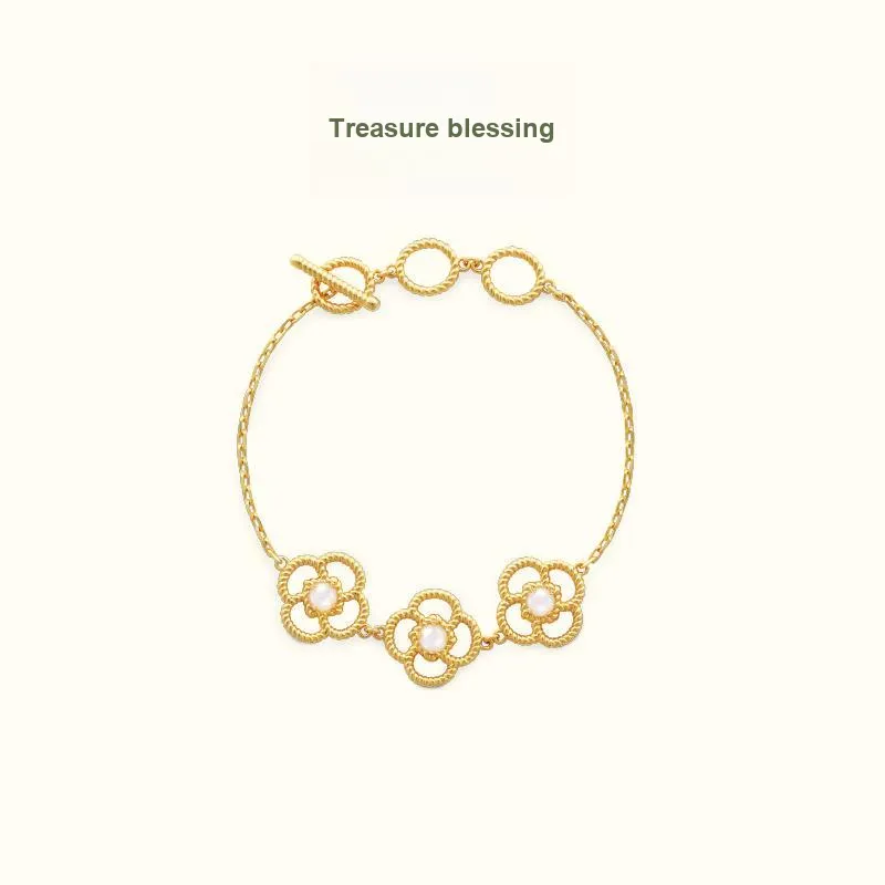 BAODEYI 18K Gold Plated Copper Bracelets Unisex-5