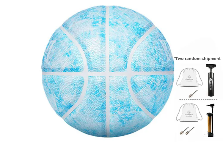 Kuangmi Ice And Fire Collection PU Basketball Blue Size 7 Training Unisex-2