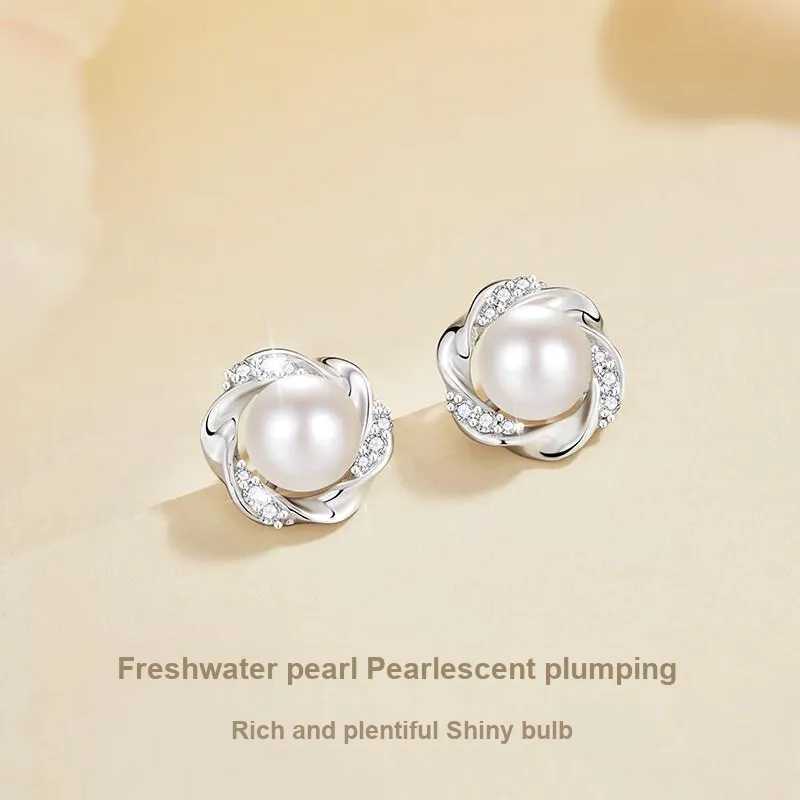 QUIET LOVE S925 Silver Stud Earrings Women's-3