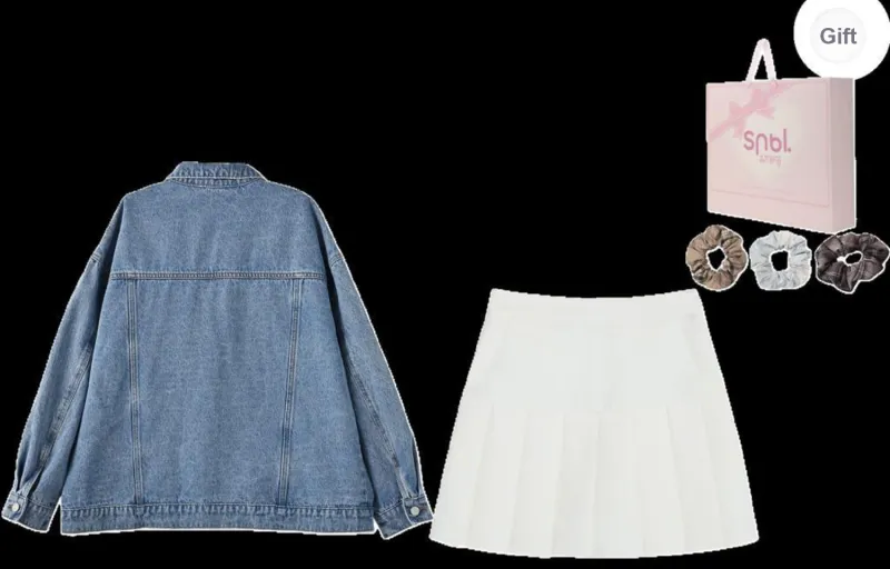 SNBL Skirt Set Women's Coat+Skirt-1