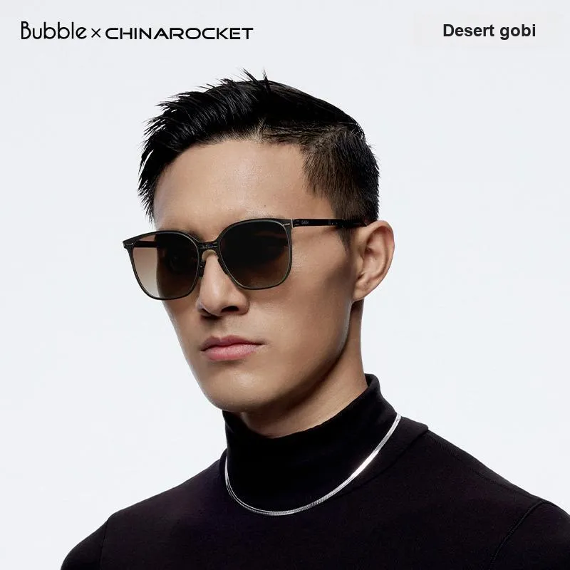 BUBBLE Alloy Square Sunglasses Unisex-2
