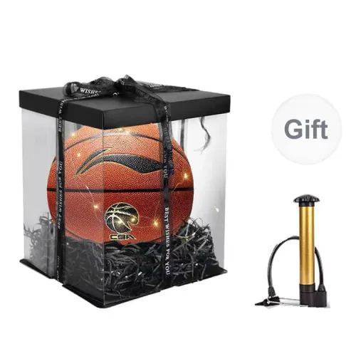 LiNing CBA Collection PU Basketball Brown Size 7 Ball Match Unisex