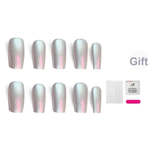 JIABITU Гальванизированный Гипсофила False Nail Трапециоидальный Однотонный Смужка Флашер