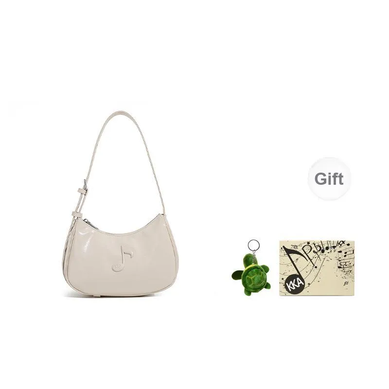 KKA PU, Textile Mixture Crossbody Handbag, Shoulder Bag Women's Silver/Ecru/Black/Blue-5