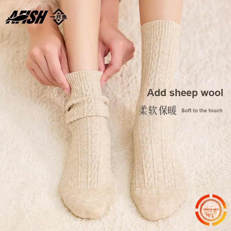 AFISH Mid Calf Socks Women's Shopping Bag 3 Pack-9
