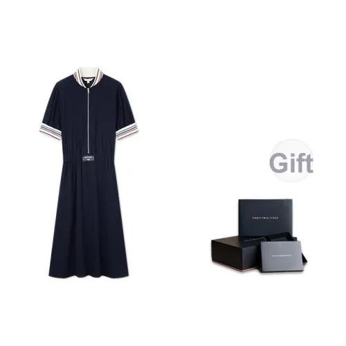Tommy Hilfiger Короткий рукав Платье Женское Темно-синий