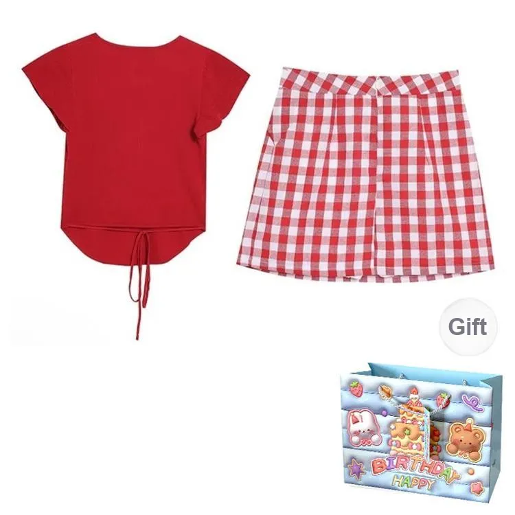WOWI Two Piece Skirt Sets Women's-1