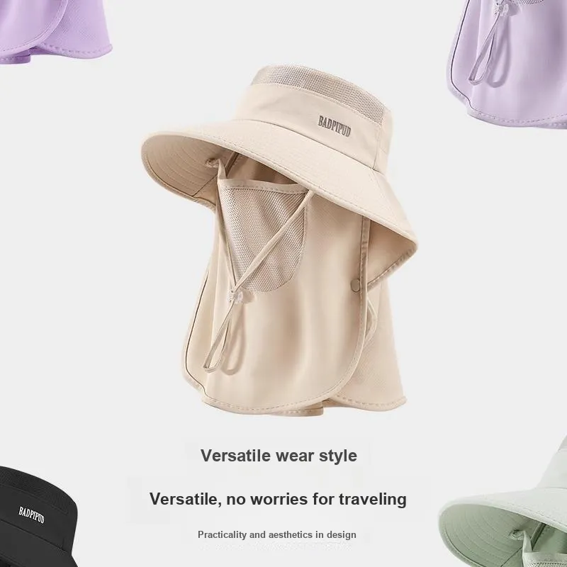 TUCANO Original Yarn Ice Silk Sun Protection Hats Women's-2