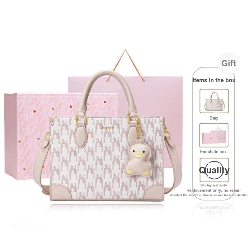 NUCELLE PVC One Shoulder Shoulder Bag Handbag Medium Size Women's Peachy Pink-0