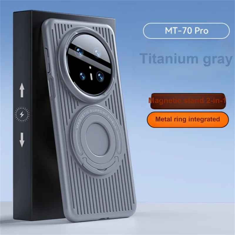 ZHUOJI PC Material Magnetic Stand Heat Dissipation Phone Case Compatibility Huawei Mate 70 Collection-1
