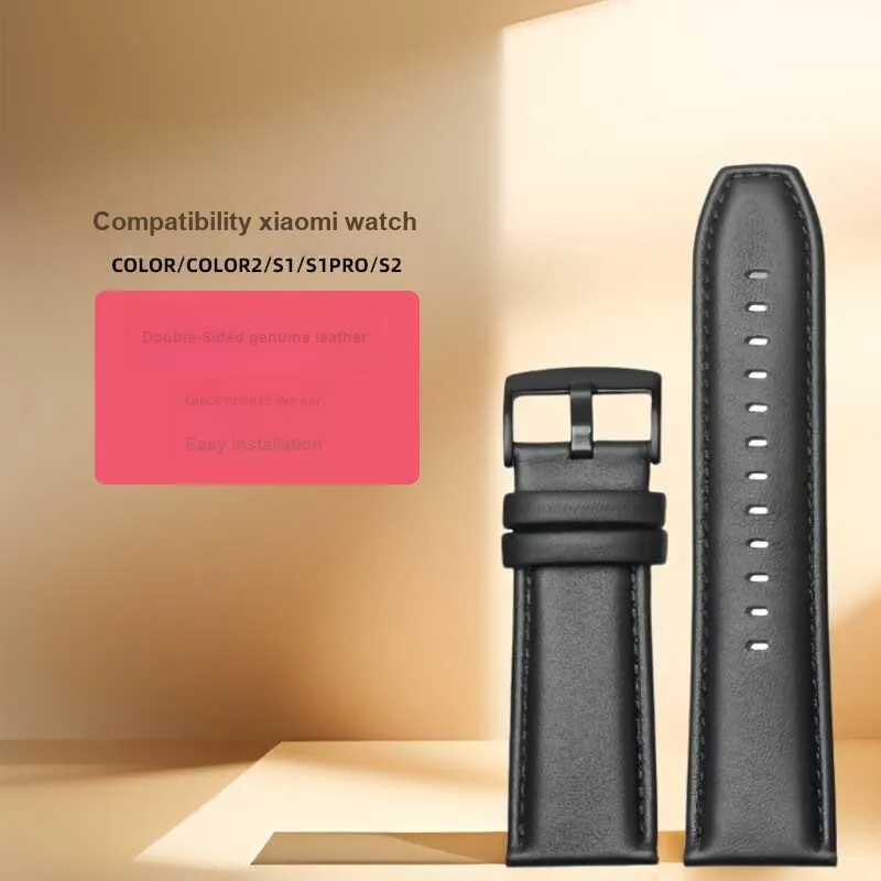 FUDIEN Xiaomi Compatibility Watch Band Genuine Leather Material-1