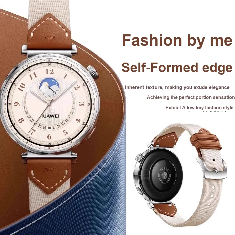 Biaodaige Watch Band Huawei Compatibility 46mm Genuine Leather Material-1