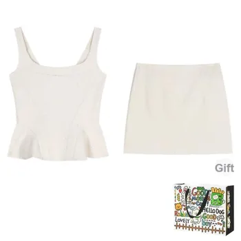 Dippanis Two Piece Skirt Sets Women's