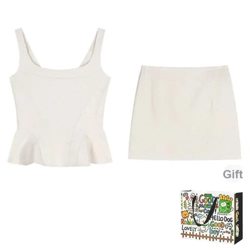 Dippanis Two Piece Skirt Sets Women's