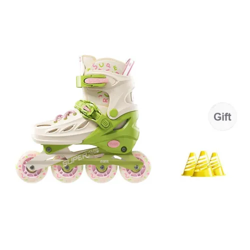 Papaison Roller Skates Ice Skates Aluminum Alloy PU PP Casual Shopping Unisex S/M/L Blue/Green
