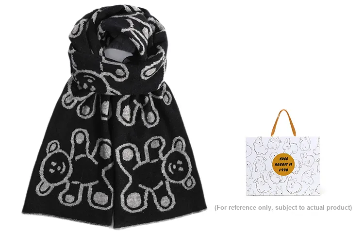 FREE RABBITⅡ Knit Scarves Unisex-11