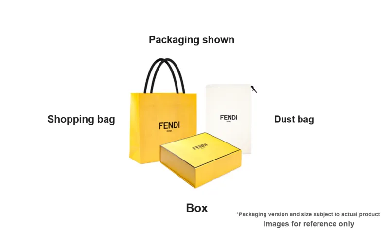 FENDI Mon Tresor Denim Bucket Bag, Shoulder Bag, Crossbody Bag, Handbag Mini Women's Blue-5