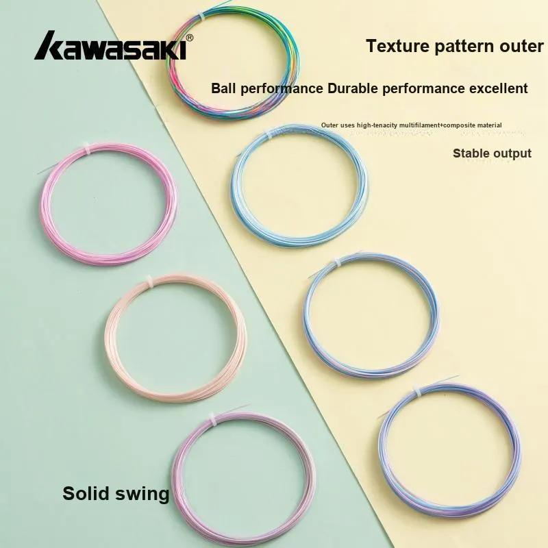 Kawasaki Hongyan Durable Type Badminton Racket Strings Two Tone Threads Training Competition Specialized Unisex-3