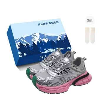 Fawn Miri Slip Resistant Low Top Chunky Sneakers Women's Pink