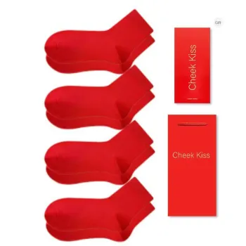 Cheekkiss Socks Gift Box Men's 4 Pack Red