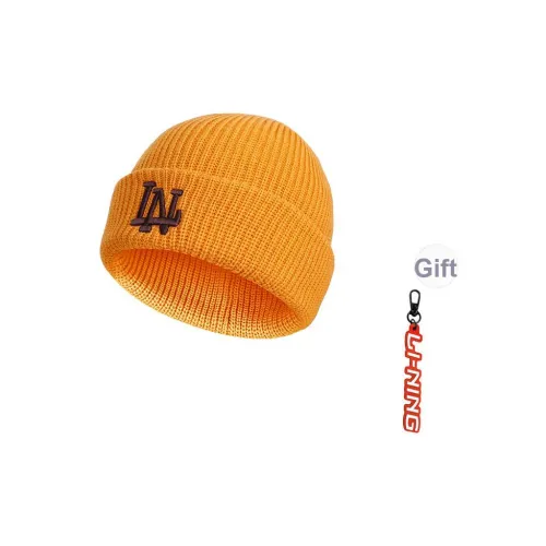 Лайнер Акриловая Шапка Бини Унисекс Цитрусовый Оранжевый Желтый