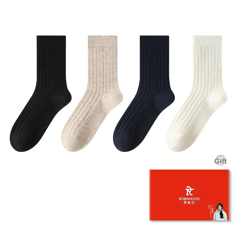 ROBINHOOD Mid Calf Socks Women's Box 4 Pack-4