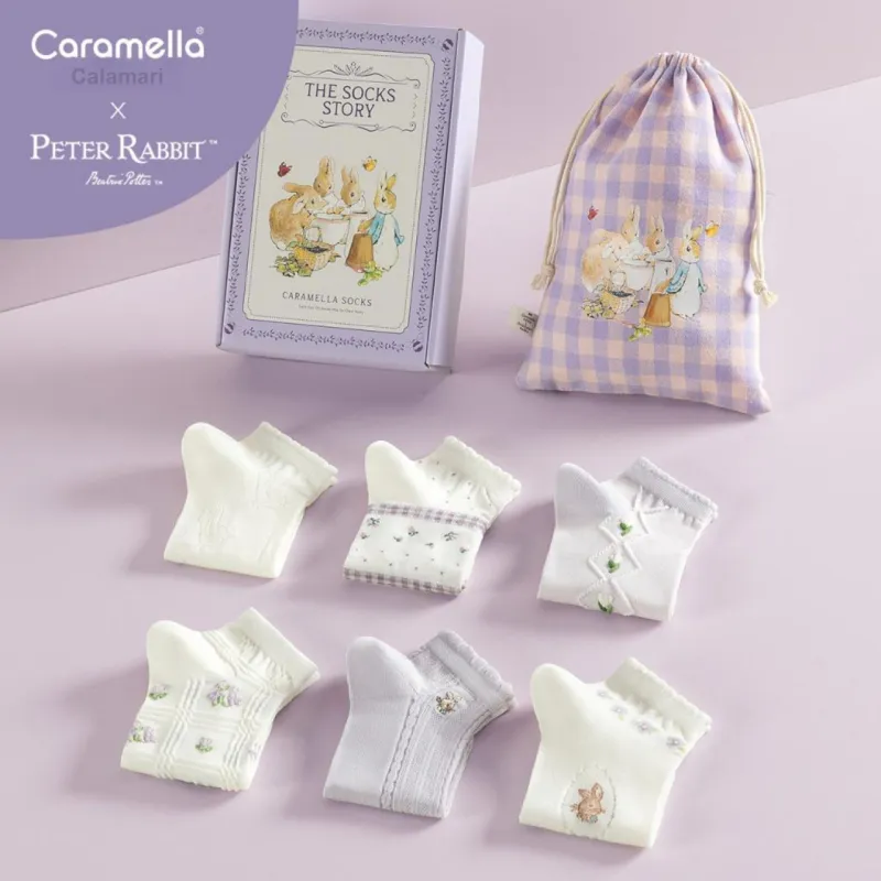 Caramella x Peter Rabbit Ankle Socks Unisex 5 Pack-14