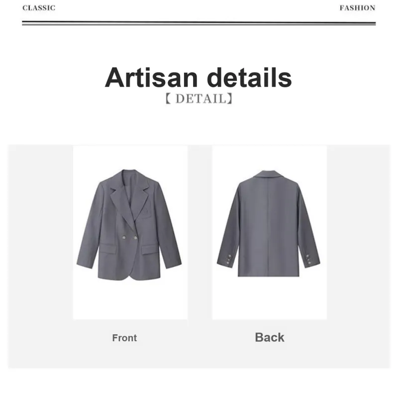 Like The Age Of Water Business Suit Women's Gray-4