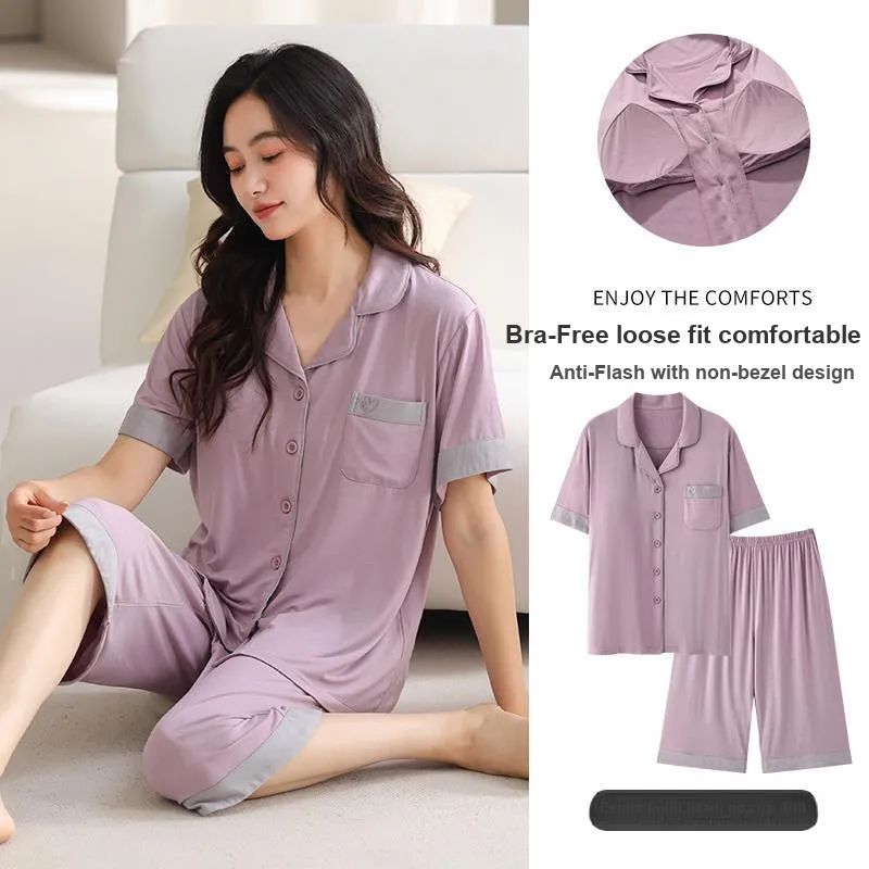 MADALLO Pajama Set Women's Dark Purple-1