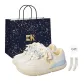 Yellow Blue[Bowknot Accessories]Shopping Bag-Comes with Socks