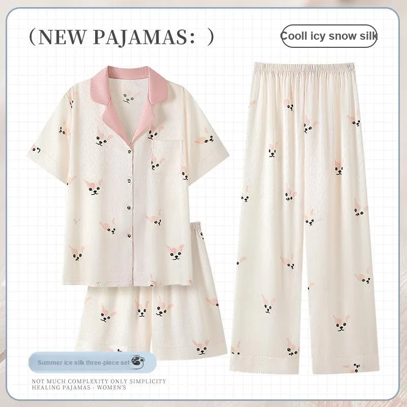 Maultiay Pajama Set Women's Pink-1