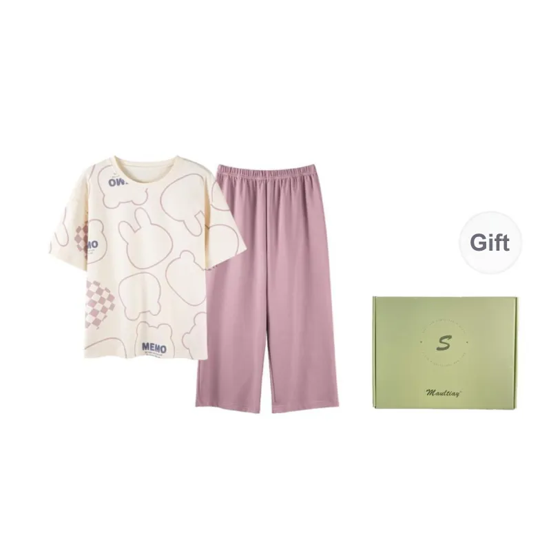 Maultiay Pajama Set Summer Women's Gift Box Set-0