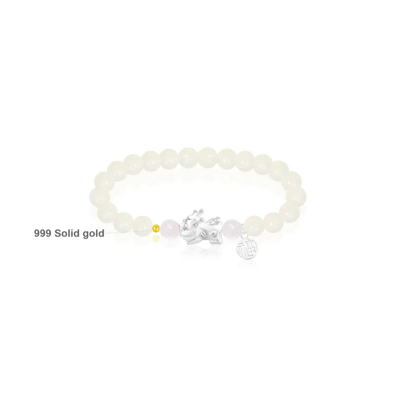 Cuz Strange Intention White Jade Bodhi Bracelets Unisex-0