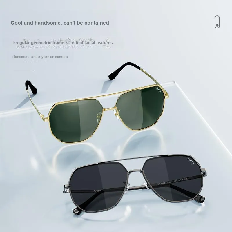 PARZIN Aviator Sunglasses Men's-4