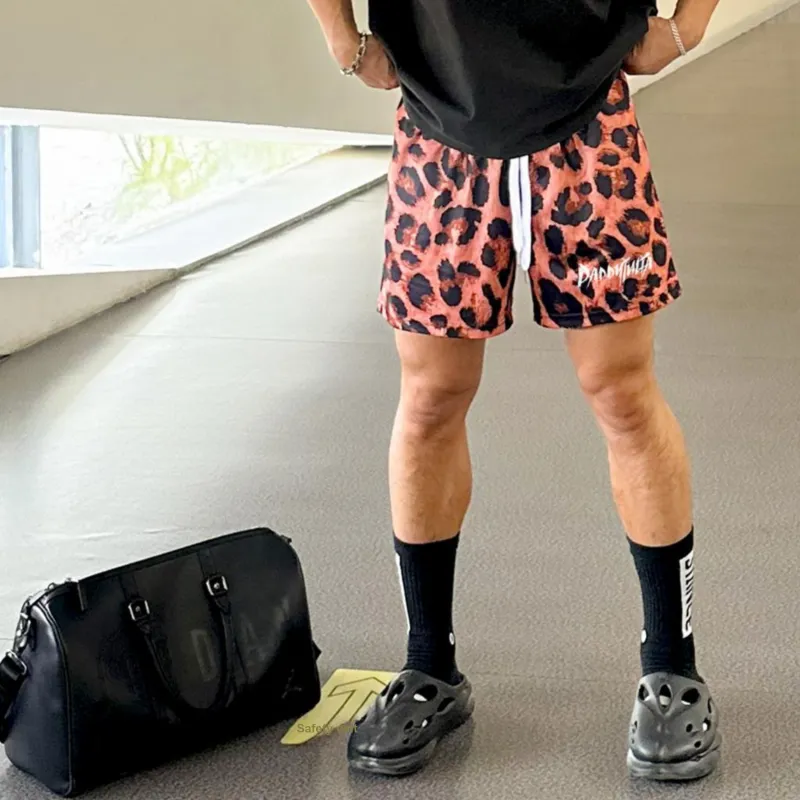 Paddy Julia Casual Shorts Unisex Leopard Print-4