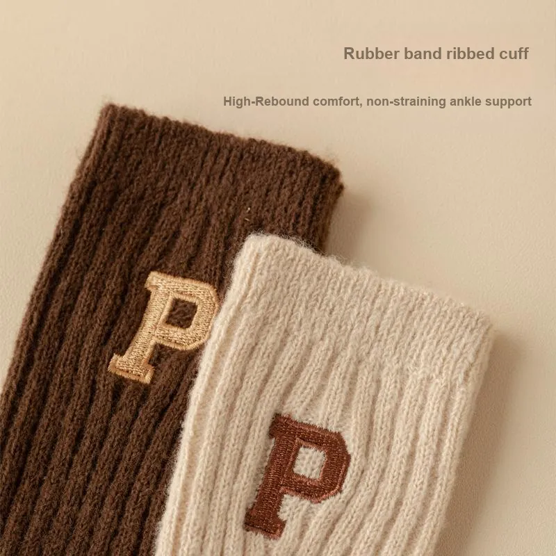 PLANDOO Mid Calf Socks Unisex 3 Pack-3