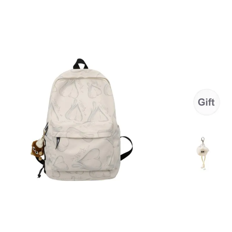 CAREELL Nylon Backpack Unisex White/Black-7