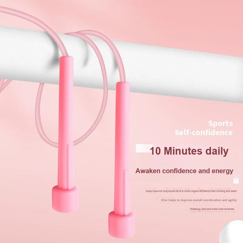Brute Rabbit Fitness Training Non Countable Jump Ropes Students PVC Cord, Plastic Controller Cord Length 2.8m-15