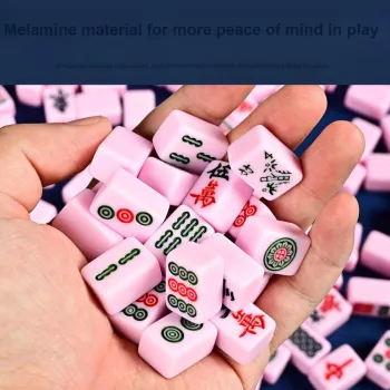 Gollum Hand Crafted National Trend Acrylic Mini Mahjong Set Board Games