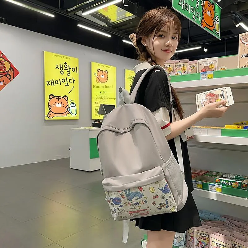 Kewuku Nylon With Mesh Backpack Unisex Multicolor-9