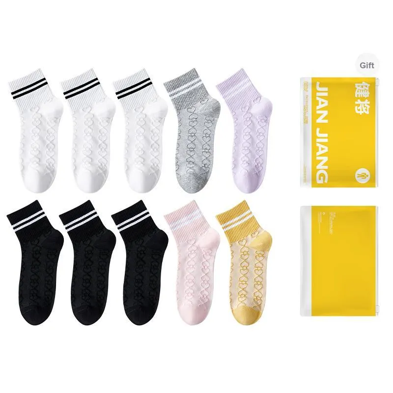 Master Mid Calf Socks Women's Shopping Bag Combo Set-22