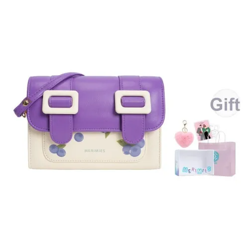 MERIMIES Сумка через плечо из искусственной кожи женская фиолетовая черника фиолетовая