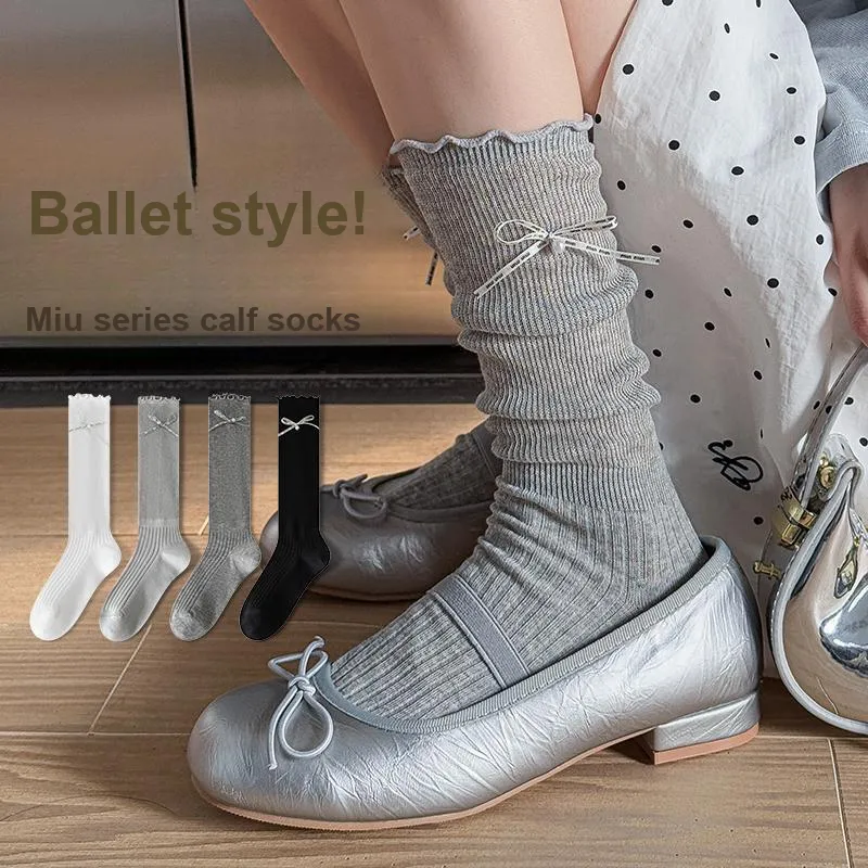Top Melon Knee High Socks Women's Combo Set-11